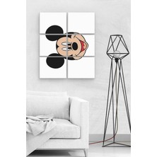 Hero Tasarım Mickey Mouse  BLL3426 6 Parça Ahşap Mdf Tablo NHL7923