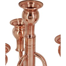 Turna Bakır Vintage Kırmızı 4lü Şamdan MUM HEDİYELİ TURNA2612-1