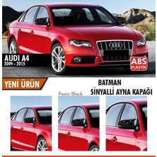 Ebal Oto Audi A4 B8 Batman Yarasa Ayna Kapağı Piano Black / 2009-2014