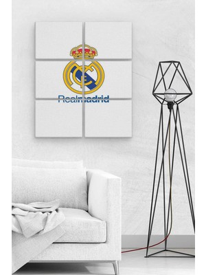 Astak Real Madrid 6 Parça Ahşap Mdf Tablo NHL3050