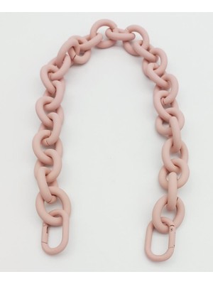 Angel Çanta Aksesuar 48 cm Pudra Renk Buzlu (Mat) Zincir