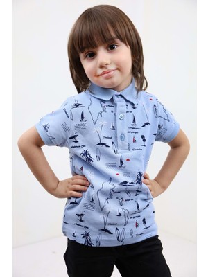 Toontoy Erkek Çocuk Komple Desenli Tişört