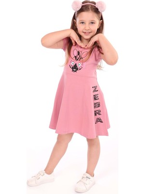 Toontoy Kids Toontoy Kız Çocuk Baskılı Elbise