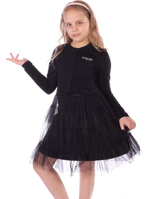 Toontoy Kız Çocuk Toontoy Girl Nakışlı Tüllü Elbise