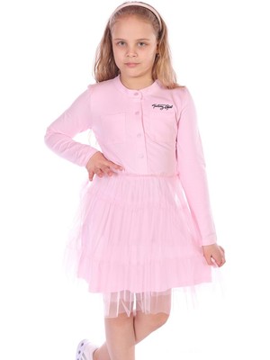 Toontoy Kız Çocuk Toontoy Girl Nakışlı Tüllü Elbise