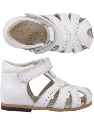 Bebbini Beyaz Ilk Adım Çocuk Sandaleti