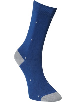 ALTINYILDIZ CLASSICS Erkek Indigo-gri Desenli Indigo Gri Bambulu Casual Çorap