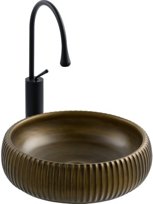 Lena E-4161C Tezgah Üstü Porselen Lavabo