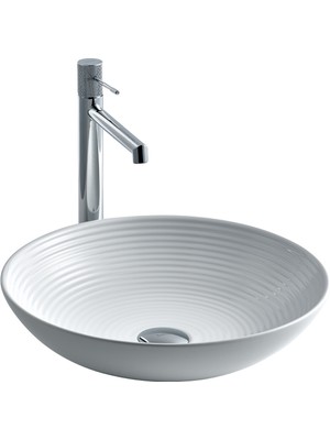 Lena E-4616 Tezgah Üstü Porselen Lavabo
