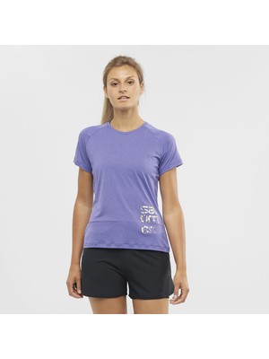 Salomon Cross Run Graphic Kadın Koşu T-Shirt