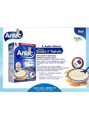 Arılac 7 Tahıllı Gece Kaşık Maması 400 gr 4'lü
