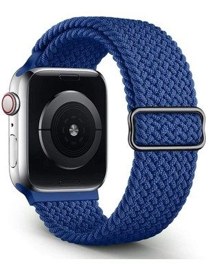 Cool Cold Watch 38/40/41 mm Seri 2,3,4,5,6,se 7 Uyumlu Örgü Solo Döngü Esnek Tokalı Kayış Kordon