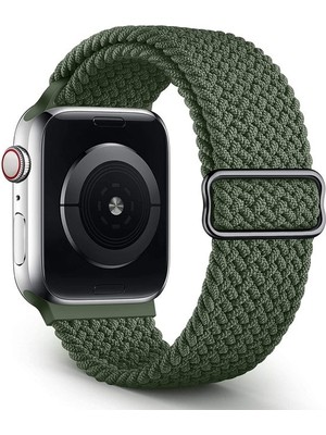 Cool Cold Watch 38/40/41 mm Seri 2,3,4,5,6,se 7 Uyumlu Örgü Solo Döngü Esnek Tokalı Kayış Kordon