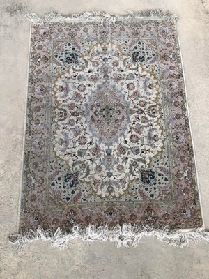 Hasyılmaz El Dokuma Ipek Yün Iran Tebriz Halı 210X150CM 002