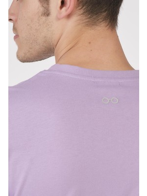 To Cosmos Unisex (Erkek -Kadın) Oversize ( Bol-Salaş ) T-Shirt Renk Lila Never Give Up
