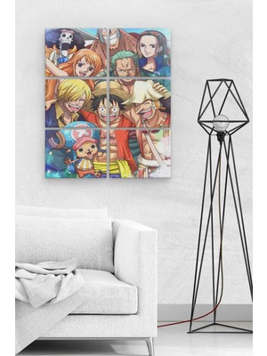 Hero Tasarım One Piece 6 Parça Ahşap Mdf Tablo NHL4186