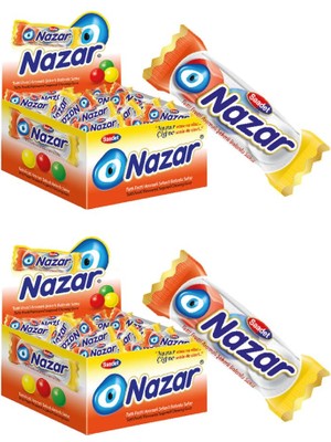 Nazar Sakız 3'lü 100 Adet Tuttu Fruitti 2 Paket