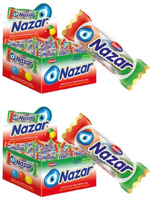 Nazar Sakız 3'lü 100 Adet Karpuz 2 Paket