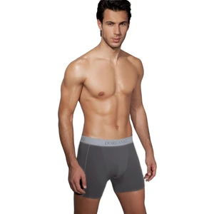 Erkek Modal Çizgili Normal Paça Boxer 1780 | Füme