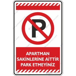 İsg Tabelam Apartman Sakinlerine Aittir Park Etmeyiniz