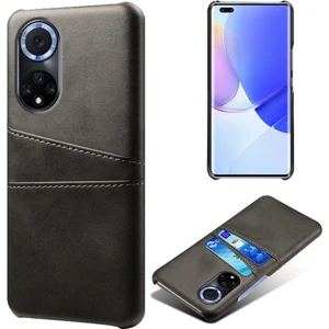 Çift Kart Yuvaları Tasarım Telefon Kapağı Pu Deri + Pc Huawei Nova 9 Için Zor Kılıf / Onur 50 - Yeşil (Yurt Dışından)