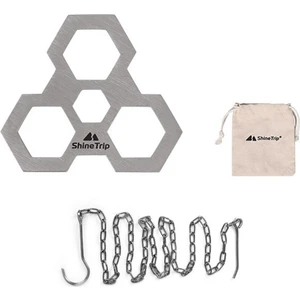 Açık Kamp Barbekü Tripod Asma Rafı Paslanmaz Çelik (Yurt Dışından)