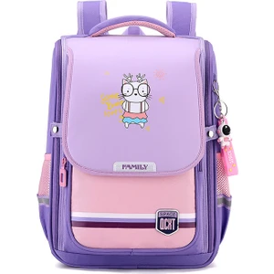 Love Home Yeni Okul Çantası Ilkokul Erkek Üçüncü Sınıf Kızlar Süper Hafif Çocukların Su Geçirmez Sırt Koruma Omuz Çantası (Yurt Dışından)