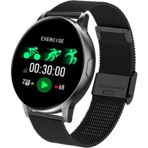 Akıllı Izle Kadınlar Kalp Hızı Kan Basıncı Monitör Yuvarlak  Android Su Geçirmez Fitness Bilezik Spor Erkekler Için Saatler | Akıllı Saatler (Siyah)