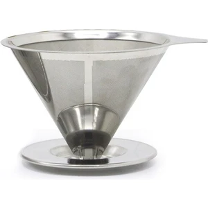 Taşınabilir Paslanmaz Çelik Çay Kahve Filtresi Damlatıcı Kullanımlık Huni Espresso Kahve Damalama Vur V Tipi Filtre Kupası Çay Araçları | Kahve Filtreleri