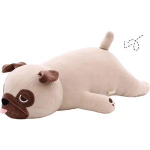55 cm Sevimli Hayvan Köpek Peluş Oyuncak Bebek Uyku Yastık Doğum Günü Hediyesi Çocuk Kız Yumuşak Yatay Çocuklar Için Pug Dolması Yılbaşı | Doldurulmuş ve peluş Hayvanlar