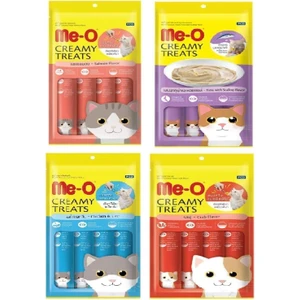 Creamy Treats 4 Çeşit Karma Sıvı Kedi Ödülü x 4 Adet