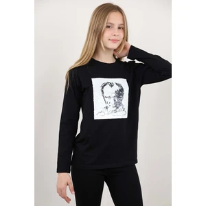 Toontoy Kids Toontoy Unisex Çocuk Atatürk Bayraklı Çift Taraflı Pullu Tişört