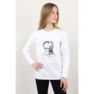 Toontoy Kids Toontoy Unisex Çocuk Atatürk Bayraklı Çift Taraflı Pullu Tişört