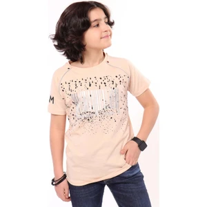 Toontoy Erkek Çocuk Racing Team Yazılı Barkod Baskılı Tişört