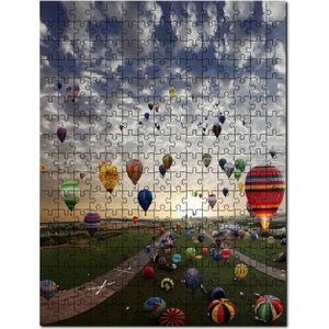 Sıcak Hava Balonu Festivali Görseli 120 Parça Puzzle Yapboz Mdf (Ahşap)