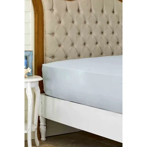 Karaca Home Açık Gri %100 Pamuk Düz Çift Kişilik Çarşaf 240 cm x 260 cm