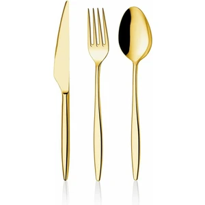 Dmr Life Yakut Gold 48 Parça 8 Kişilik Çatal Kaşık Takımı Kutulu
