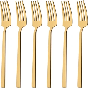 Dmr Life Pırlanta Titanyum Gold Tatlı Çatalı 6 Adet