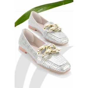 Lame Kroko  Kadın Loafer Ayakkabı K01641166311