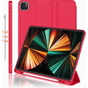 Apple iPad Pro 12.9 3. Nesil Kılıf Kalem Bölmeli Smart Case A1876 A2014 A1895 A1983