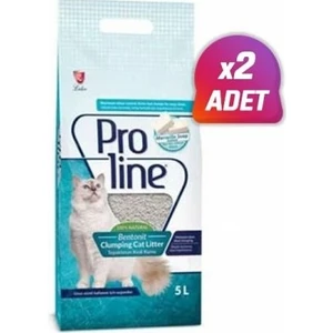 Pro Line 2 Adet -  Marsilya Sabunlu Topaklanan Bentonit Kedi Kumu 5 Lt