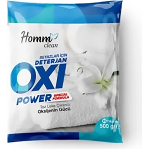 Homm Life  Clean Bitkisel Oxi Toz Leke Çıkartıcı Power Beyazlar Için 500 gr