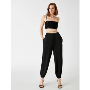 Jogger Pantolon Beli Bağlamalı Cepli