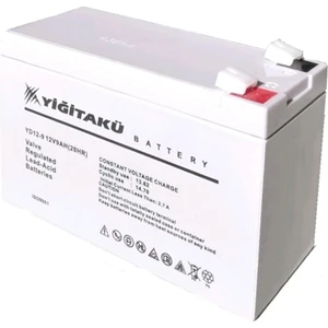 Yiğit Akü Yiğit 12 V 9 Ah-Amper Kuru Agm Tip Akü Ups Güç Kaynağı 12V9AHYİĞİT