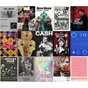 Rock Pop Poster Duvar Kağıdı Seti