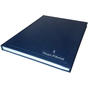 Fihrist Ticari 8'li 20X28 Lacivert Cilt Bezli 1 Adet Artlantis Ticari Firhist Lacivert 20X28
