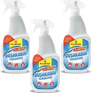 Klorak Duşakabin Temizleyici Sprey 3 x 750 ml