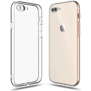 Fitcase iPhone 7 Plus / 8 Plus Kılıf Kamera Korumalı Silikon Şeffaf Arka Kapak