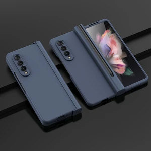 Samsung Galaxy Z Fold3 5g Mavi Için Pc+ Temperli Film Kılıfı (Yurt Dışından)