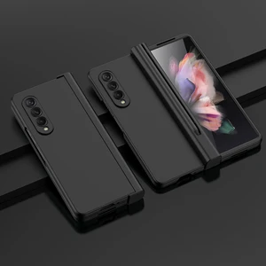 Samsung Galaxy Z Fold3 5g Siyah Için Pc+ Temperli Film Kılıfı (Yurt Dışından)